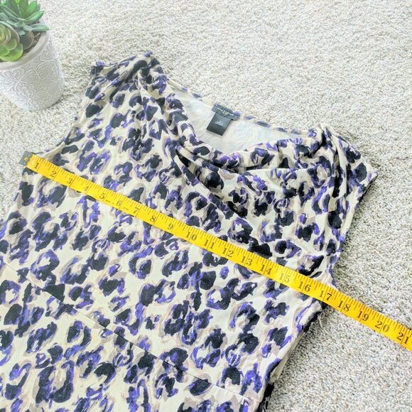 Ann Taylor Factory Cowl Neck Cheetah Print Dress - Picture 3 of 7
